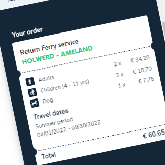 ferry naar Ameland