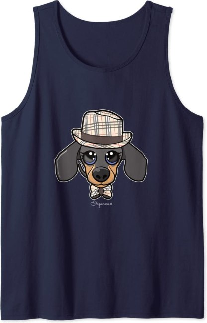 hatty tank top navy doganna design