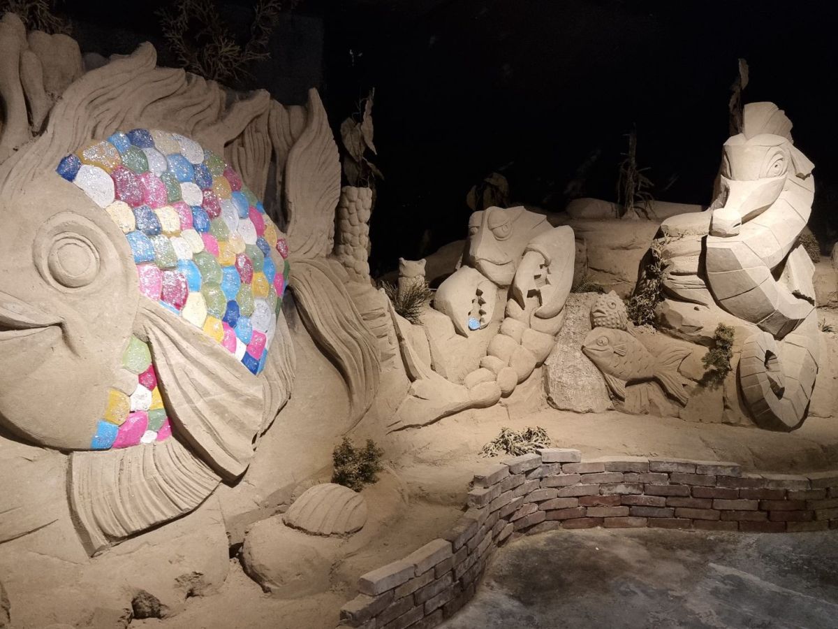 Zandsculpturen op de Veluwe